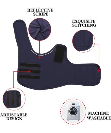 Kelivol Fear Coat for Dogs - Soothing Anxiety Jacket for Fireworks & Thunderstorms - Marine Blue Size M - Buy Online on GoSupps.com