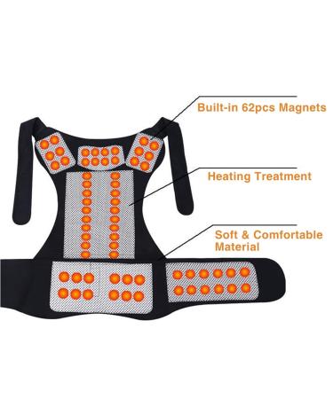 Posture Corrector For Women And Men Self-Heating Vest Back Brace Lumbar Support Belt Adjustable Waist Support Straps For Lifting Back Pain Sciatica Corrector (Size : XL) - Buy Online on GoSupps.com