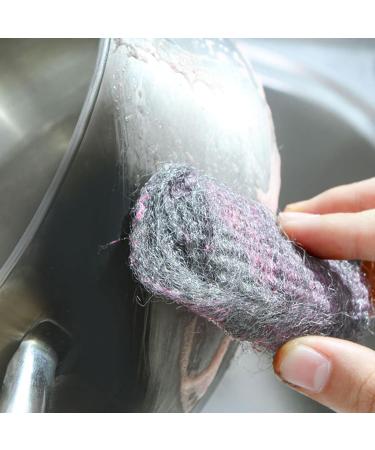 Steel Wool Soap Scrubber | Pot Scrubbers - Pre-Soaped Pads Household Cleaning Tool for Dishes Pots Stovetops Cookware Kitchenware - Buy Online on GoSupps.com