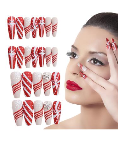 Nail Press on | False Long Nails with Ghost Pattern - Halloween False Nails Various Sizes for Ball Wedding Home Dtt Christmas Gift