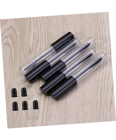Didiseaon 5pcs Eyelash Cream Bottle Mascara Tubes with Wands Empty Glass Empty Tube Makeup Brushes DIY Round 1 g (Pack of 1) Black - Buy Online on GoSupps.com