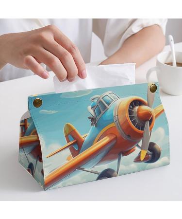 Tissue Box Cover Tissue Box Holder Cartoon Airplane Print Tissue Holder Travel Tissue Packs Facial Paper Holder Decorative Holder - Buy Online on GoSupps.com