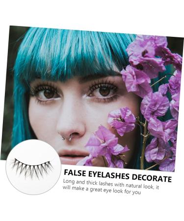 minkissy 5 Pairs False Eyelashes Eyelash Artificial Eyelashes Reusable Eyelashes Cosmetic Eyelashes Faux Dramatic Eyelashes Wispy Eyelashes Makeup Tools Artificial Fiber Fluffy 3d - Buy Online on GoSupps.com