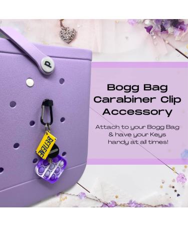 BOGLETS Carabiner Key Holder Charm for Bogg Bag - Black - Buy Online on GoSupps.com