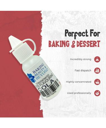 Baking Beauty and Beyond Concentrated Food Flavouring Oil - Dozen of Professional Quality Food Grade Flavouring Oil for Candy Making Baking Cooking Lip Balm and Lip Gloss - Cola (30ml) - Buy Online on GoSupps.com
