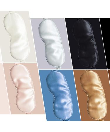 100% Pure 6A Mulberry Silk Eye Mask | Handmade 22 Momme Black Sleep Mask | Soft Luxurious Silk Blindfold for Better Sleep - Buy Online on GoSupps.com