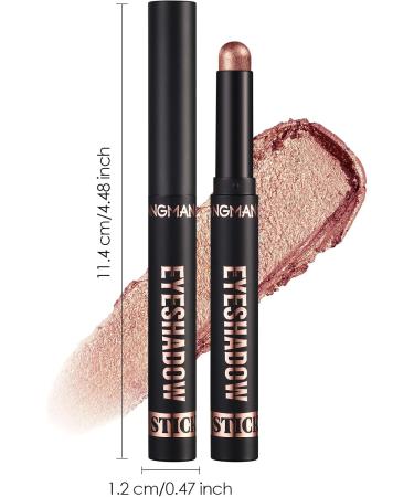 6Pcs Eyeshadow Stick Set Matte and Shimmery Cream Eye Shadow Pencil Highlighter Contouring Pen Waterproof Long Lasting Eyeshadow Pen - Buy Online on GoSupps.com