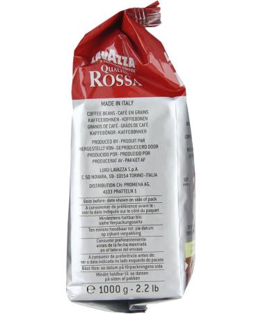  Lavazza 10 x Quality Rossa Coffee Bean Lavazza 1 kg - Buy Online on GoSupps.com