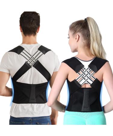 Posture Corrector for Women & Men - Adjustable Shoulder Brace Back Straightener - XL for Middle & Upper Spine Support - Buy Online on GoSupps.com