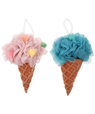 Beavorty 2Pcs Fruit Bath Ball Body Scrubber Spong Body Scrubber Ball Elastic Loofah Sponge Body wash Scrubber Bathroom Sponge Kid Toy Portable Loofah Sponge Shower Head Baby Nylon Household