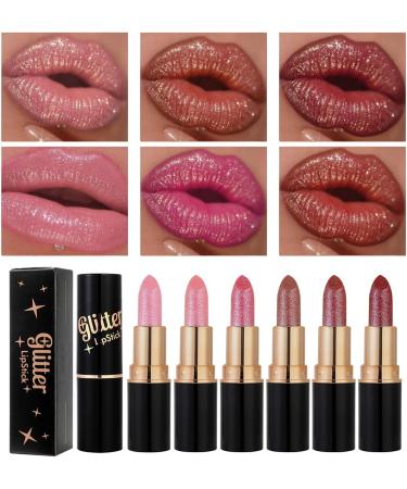 Rubu22a 6 pieces lip makeup moisturizing shine shimmering with glossy surface lip care for moisturizing lips vegan A 6 pieces A 003 g 300er Pack - Buy Online on GoSupps.com