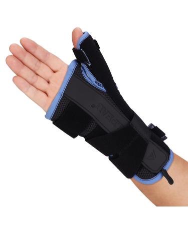 VELPEAU Wrist Brace Thumb Spica Splint Support for De Quervain's Tenosynovitis Carpal Tunnel Syndrome Stabilizer for Arthritis Tendonitis Sprains Sports Injuries Pain Relief for Men and Women (Small Right Hand) Small (Pack of 1) Right Hand
