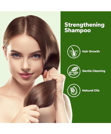 Rosemary Hair Growth Shampoo 350ml | Strengthening Shampoo with Tea Tree Oil & Biotin for Brittle Hair | Rosemary Mint Scalp Cleanse & Itch Relief - Buy Online on GoSupps.com
