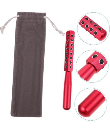Healeved 1pc Face Firming Machine Facial Roller Eye Mini Face Roller Pink Business Card Holder Face Massager Facial Beauty Massager Face Lift Tool Ipl Red Aluminum Alloy 16.5X2cm Red - Buy Online on GoSupps.com
