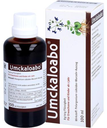 Umckaloabo Drops 100ml - Natural Relief for Cough Sore Throat & Acute Bronchitis Symptoms | Fast Healing Vegetable Drug - Buy Online on GoSupps.com