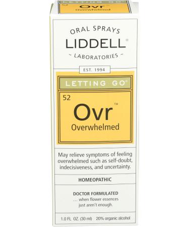 Liddell Homeopathic Letting Spray  Go Overwhelmed  1 Fluid Ounce