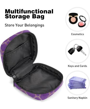 Anna Cowper Gold Mermaid Purple Sanitary Napkin & Menstruation Cup Storage Bag - Portable Period Bags for Women & Teens | Multi-Color - Buy Online on GoSupps.com