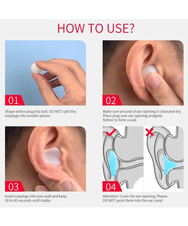 GOL-SIV Mini Moldable Silicone Earplugs - 3 Pairs Reusable, Waterproof, SNR 28dB Noise Cancelling Ear Plugs for Kids - Ideal for Sleeping, Swimming, Travel, Concerts, Airplanes - Yellow - Buy Online on GoSupps.com