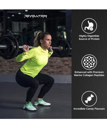 Revolution Nutrition Isolate Splash Clear Whey Protein Powder Juice-Type Protein Candy Flavour Collagen 24g Of Protein Per Scoop Zero Sugar 817g 23 Servings (Sour Watermelon 1.8 Pound) Watermelon 23 Servings (Pack of 1) - Buy Online on GoSupps.com