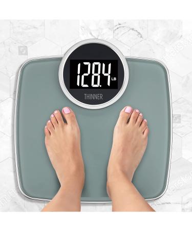 Conair Thinner Extra-Large Digital Bathroom Scale - 400 lb Capacity - Silver - Buy Online on GoSupps.com