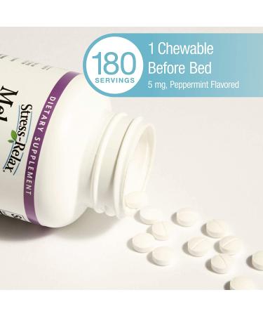 Natural Factors Stress-Relax Melatonin 5mg â€“ 180 Chewable Tablets for Sleep Support - Buy Online on GoSupps.com