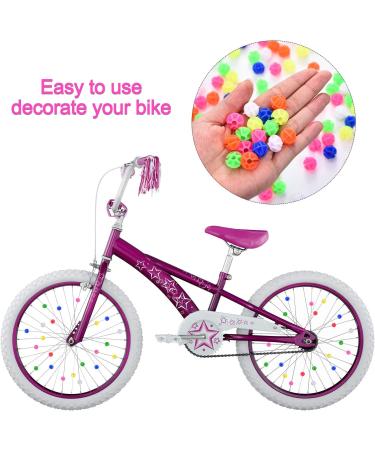 Gejoy 216 Pieces Bicycle Spoke Beads - Assorted Color Plastic Clip Beads for Wheel Decoration | Includes Storage Box - Buy Online on GoSupps.com