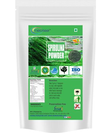 neotea Organic Spirulina Powder | Nutrient-Dense Superfood Supplement | Rich in Protein Vitamins & Antioxidants | Immune Support | Non-GMO Vegan Gluten-Free | No Additives (500 GM(17.63 OZ)) 3.52 Ounce (Pack of 1)