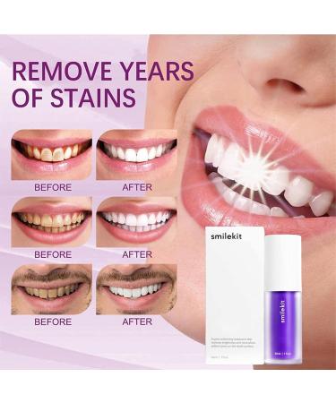 2-Pack Purple Toothpaste for Effective Tooth Whitening | Stain Removal & Protection | Boosts Whitening & Reduces Sensitivity - Buy Online on GoSupps.com