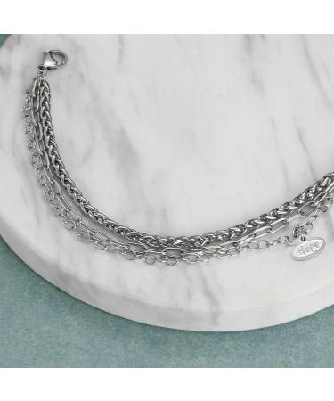 Customized Medical Alert ID Chain Bracelet for Women - Free Engraving Personalized Emergency Identification - 6 to 9 Inch White Medical Alert Jewelry - Buy Online on GoSupps.com