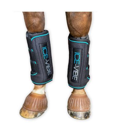 Horseware Ice-Vibe Boots Full Black Aqua