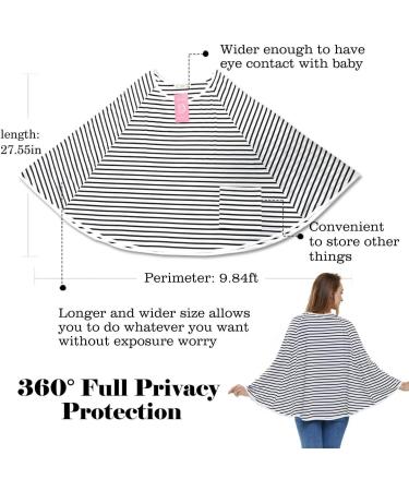 Baby Nursing Cover & Poncho- 360 Privacy Breastfeeding Protection | Multi-Use Cart & Stroller Cover | Baby Car Seat Canopy & Shower Gift for Boy/Girl - Buy Online on GoSupps.com
