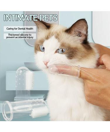 12pcs Soft Silicone Dog Finger Toothbrush Cleaning Finger Toothbrush Dog for Home Travel Small Large Dogs Cats Other Pets Gum Tooth Transparent - Buy Online on GoSupps.com