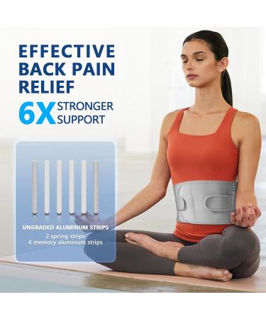 Back Brace for Lower Back Pain Relief | Lumbar Support for Sciatica Herniated Disc & Scoliosis (XL) - Adjustable Back Support Belt for Men & Women - Buy Online on GoSupps.com