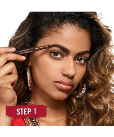 Rimmel Brow This Way Definer 002 Medium Brown - Long-Lasting Vegan Double Ended Eyebrow Pencil for Perfectly Sculpted Brows - Buy Online on GoSupps.com