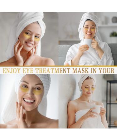 60 Pcs 24K Gold Under Eye Patches - Anti-Aging Hydrogel Masks for Dark Circles & Puffiness - Buy Online on GoSupps.com