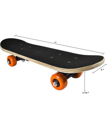 Rude Boyz Kids Beginner Skateboard - Mini Wooden Cruiser Board for Boys & Girls 3-5 Years - Lightweight, Safe & Durable Design with Cool Graphics - Learn Skateboarding in Style! - Buy Online on GoSupps.com