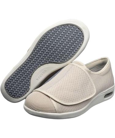 MisFun Unisex Diabetic Shoes - Lightweight Men Women Large Size 12.5 Beige - Comfortable Footwear for Diabetics & Fracture Recovery - Buy Online on GoSupps.com