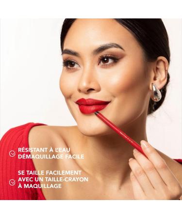 Womake - 3 in 1 Pencil: Lips Eyes Blush - Long-lasting - Water-resistant - Easy application - No transfer - Made in France - Shade: Intense Red - Buy Online on GoSupps.com