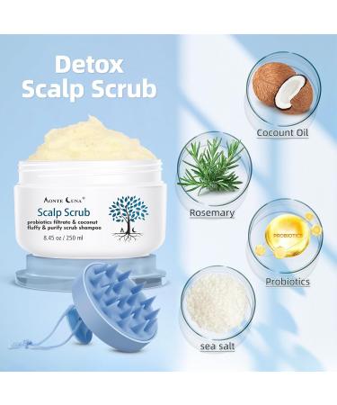 Scalp Scrub Exfoliator - Nourishing Treatment for Dry Itchy Scalp & Dandruff | Clarifying Hair Care for Healthier Hair Growth - Buy Online on GoSupps.com