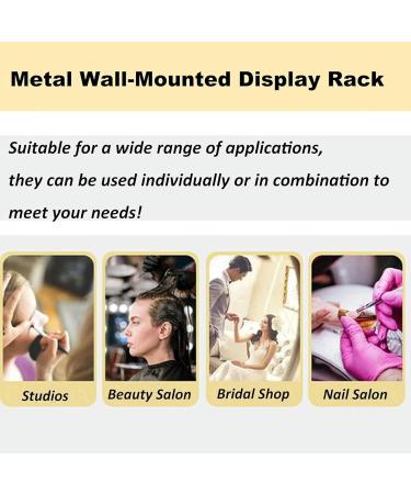 Pr sentoir Mural en m tal pour Vernis Ongles tag re combin e pour Salon de manucure (Noir C) Noir C - Buy Online on GoSupps.com