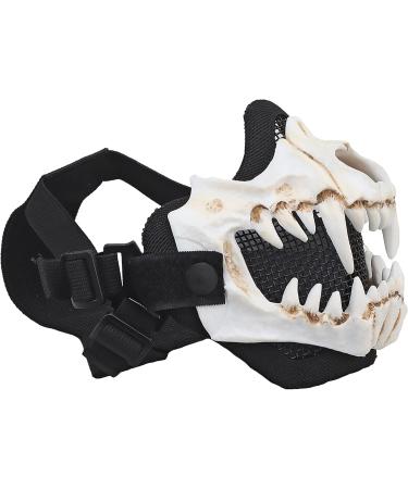 Buy Joyasus Tactical Half-Sighted Mask - Breathable Airsoft Steel Skull Protective Gear for Shooting CS Paintball Halloween & Costume Parties - International Shipping Available - Buy Online on GoSupps.com