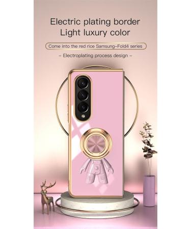 Buy Tivenfezk Nadoli for Samsung Galaxy Z Fold 4 - Astronaut Hidden Stand Ultra Thin Silicone Cover Scratch-Resistant 360 Ring - Purple - Buy Online on GoSupps.com