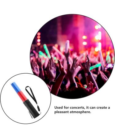 JECOMPRIS 26cm Led Traffic SafetyBaton Light Signal Traffic Wands Traffic Control Night Wands Air Marshaling Signal Wand Concert Luminous Stick for Car Directing Police Blue - Buy Online on GoSupps.com