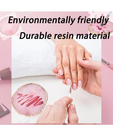 Buy Gold Edge Makeup Palette Tray & Nail Tech Bag - Resin Nail Art Tools for DIY & Mixing - Pink (3.86 x 3.43 inch) - Fast International Shipping - Buy Online on GoSupps.com