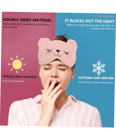 Buy 2pcs Panda Sleep Mask Set - Faux Fur Eye Masks for Men & Kids | Night Blindfolds & Plush Child Face Masks - Assorted Colors - Perfect for Sleep & Relaxation - Buy Online on GoSupps.com