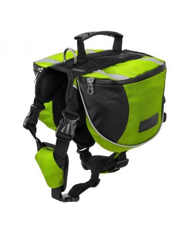 Gaorui hundred backpack waterproof saddlebag dishes hike camping training bag adjustable large l (chest: 31.5-34 inch) black / green