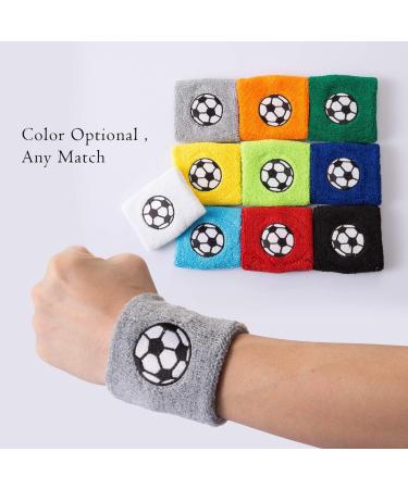 Kesote 10x Welding Band Football Wristbands & 10x Pipe Plastic Whistles - Perfect for Sports & Birthday Parties | 10 Colors Available - Buy Online on GoSupps.com