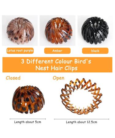 Vidfair Vintage Bird Nest Hair Clips - 3 Piece Set - Geometric Ponytail Loops for Elegant Hairstyles - Buy Online on GoSupps.com