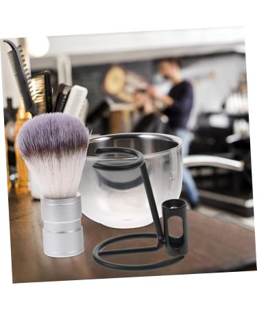 Minkissy 4-Piece Razor Holder Stand Set - Mini Wet Shaving Brush & Hairdryer Stand | Stainless Steel Hairdressing Tool for Men - Buy Online on GoSupps.com