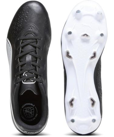 PUMA Unisex King Match MXSG Soccer Shoe - 42 EU | Puma Black & White - International Shipping Available - Buy Online on GoSupps.com